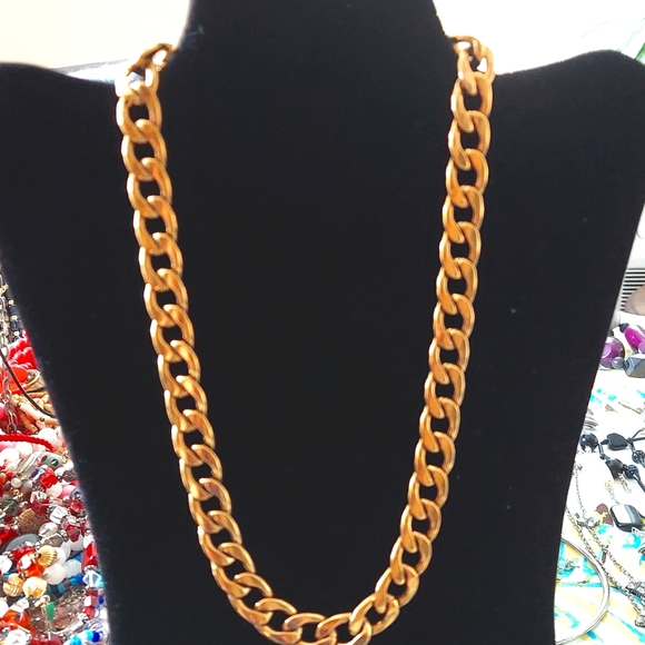 18K Gold Plated Thick Cuban Chain‎ Necklace